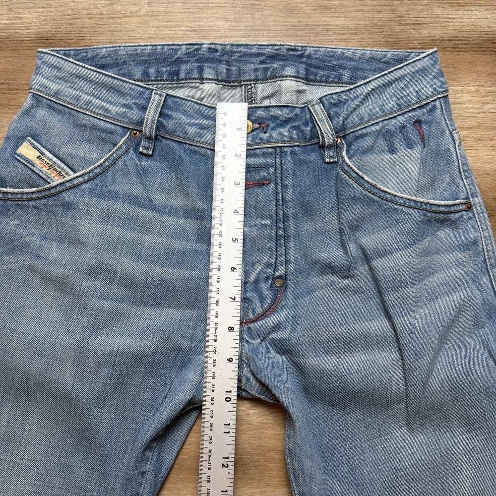 Diesel Bumix Jeans Men 29x34 Blue Relaxed Straight Made Italy Denim Skater Y2K - Picture 12 of 15